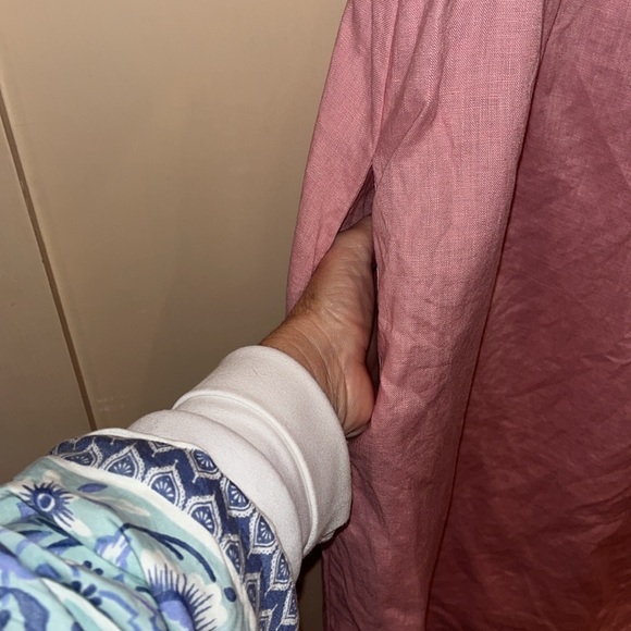 Grae Cove pink linen dress size XXL - Picture 4 of 11